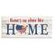Stupell Industries Patriotic There's No Place Like Home Phrase Americana Canvas Wall Art